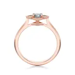 Pierścionek z różowego złota z diamentami AJPZ_136